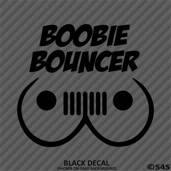 Jeep Boobie Bouncer Vinyl Decal Version 1 - S4S Designs