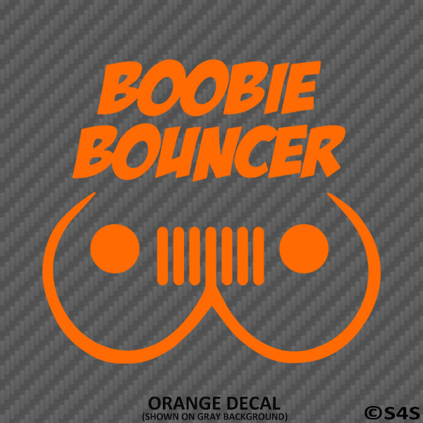 Jeep Boobie Bouncer Vinyl Decal Version 1 - S4S Designs