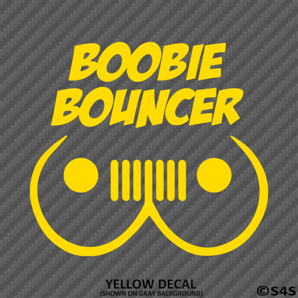 Jeep Boobie Bouncer Vinyl Decal Version 1 - S4S Designs