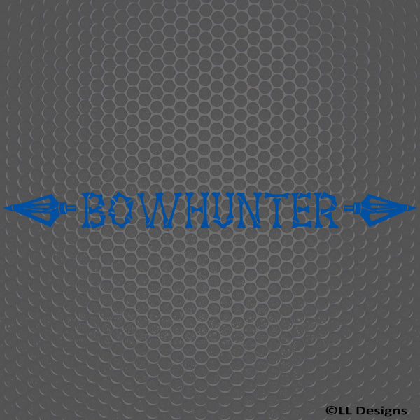 Bow Hunter Double Arrow Bones Hunting Vinyl Decal