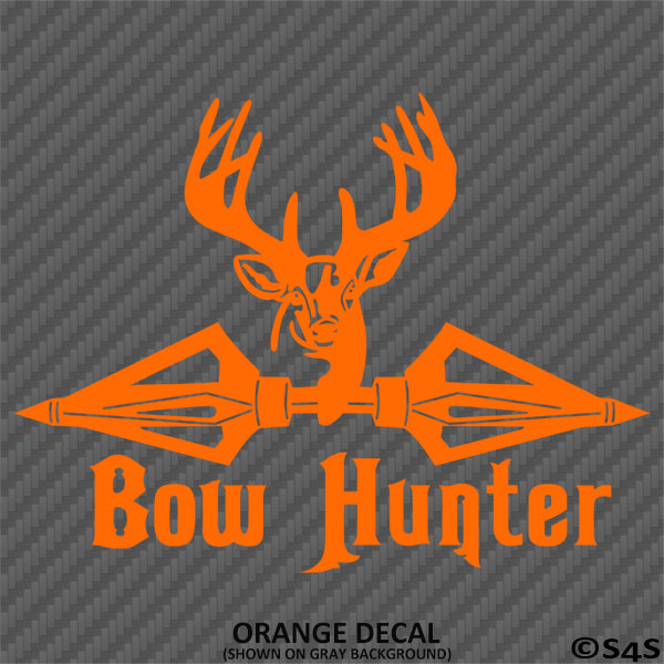 Bow Hunter Arrows and Deer Vinyl Decal