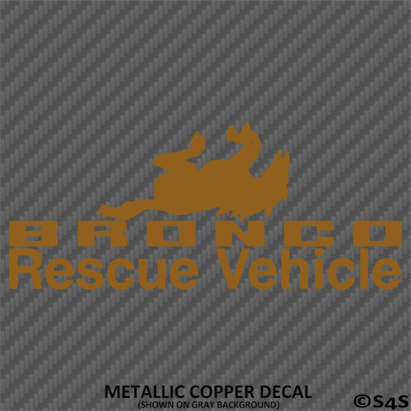 For Jeep: Bronco Recovery Vehicle Vinyl Decal