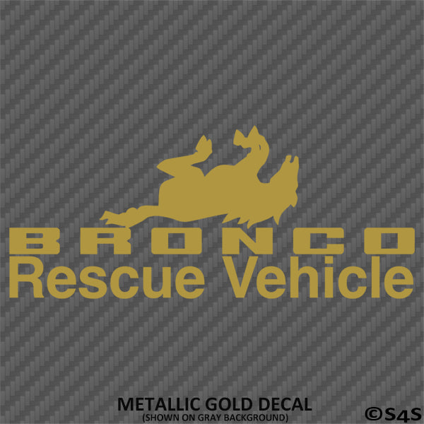 For Jeep: Bronco Recovery Vehicle Vinyl Decal