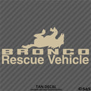 For Jeep: Bronco Recovery Vehicle Vinyl Decal