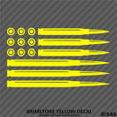 American Flag: Bullets 2A 2nd Amendment Vinyl Decal - S4S Designs