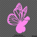 Butterfly Penis Funny Adult Vinyl Decal