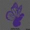 Butterfly Penis Funny Adult Vinyl Decal