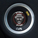Starter Button Overlay for Dodge Challenger/Charger: Heisenberg Red Ring - S4S Designs