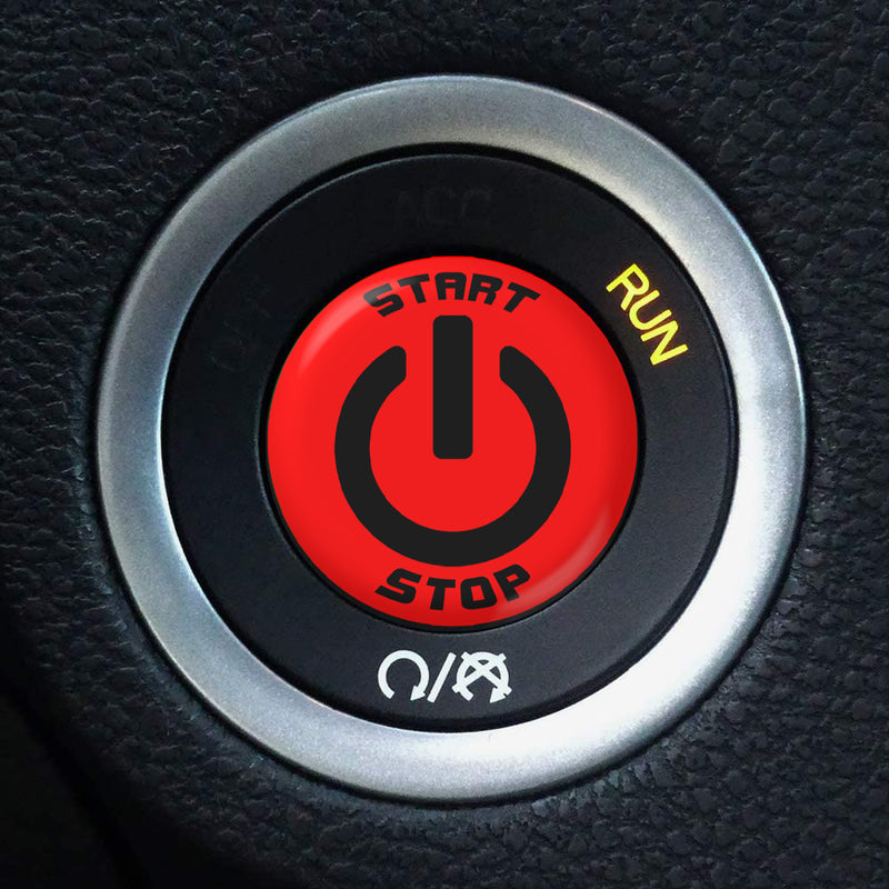Starter Button Overlay for Dodge Challenger/Charger: Power Symbol - S4S Designs