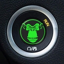 Starter Button Overlay for Dodge Challenger/Charger: Angry Ape V2 Green - S4S Designs