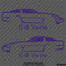 C4 Chevy Corvette Silhouette (PAIR) Vinyl Decal