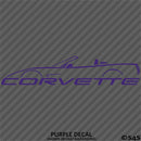 C5 Chevy Corvette Convertible Silhouette Vinyl Decal