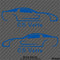 C5 Chevy Corvette Silhouette (PAIR) Vinyl Decal