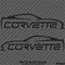 C6 Chevy Corvette Silhouette Vinyl Decal (PAIR)