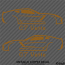 C7 Chevy Corvette Silhouette (PAIR) Vinyl Decal