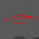 C8 Chevy Corvette Silhouette Vinyl Decal - S4S Designs