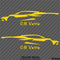 C8 Chevy Corvette Stingray Silhouette Vinyl Decal V2 (PAIR)