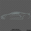 C8 Chevy Corvette Silhouette Vinyl Decal V3