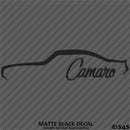 Classic Chevy Camaro Car Silhouette Vinyl Decal
