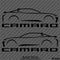 6th Gen Chevy Camaro Silhouette (PAIR) Vinyl Decal Style 1