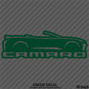 6th Gen Chevy Camaro Convertible Silhouette Vinyl Decal Style 2