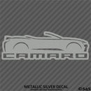 6th Gen Chevy Camaro Convertible Silhouette Vinyl Decal Style 2