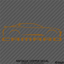 6th Gen Chevy Camaro Silhouette Vinyl Decal Style 1