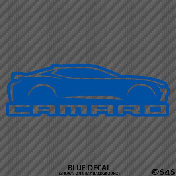 6th Gen Chevy Camaro Silhouette Vinyl Decal Style 2