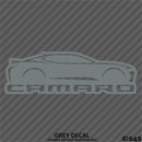 6th Gen Chevy Camaro Silhouette Vinyl Decal Style 2