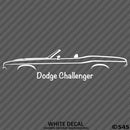 1970 Dodge Challenger Convertible Classic Car Silhouette Vinyl Decal - S4S Designs