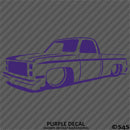 Chevy Style Truck Lowrider Silhouette Vinyl Decal