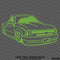 Chevy S10 Truck Lowrider Silhouette Vinyl Decal - S4S Designs