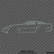 C4 Chevy Corvette Silhouette Vinyl Decal