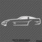 C4 Chevy Corvette Silhouette Vinyl Decal
