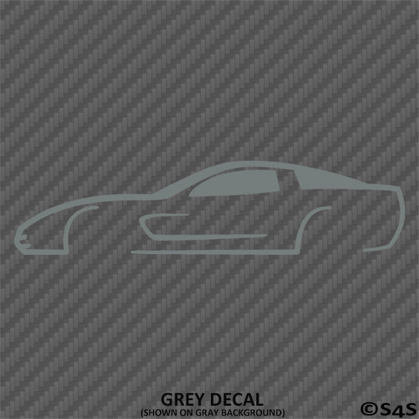 C5 Chevy Corvette Silhouette Vinyl Decal