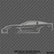 C6 Chevy Corvette Silhouette Vinyl Decal Version 2 - S4S Designs