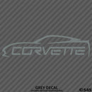 C6 Chevy Corvette Silhouette Vinyl Decal - S4S Designs
