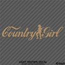 Country Girl Outdoors Cowgirl Vinyl Decal