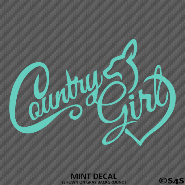 Country Girl Outdoors Deer Vinyl Decal