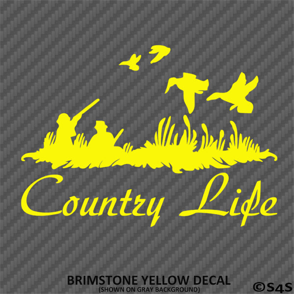 Country Life Outdoors Duck Hunting Vinyl Decal
