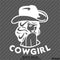 Sexy Cowgirl Silhouette Vinyl Decal