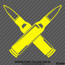 Crossed Bullets Gun Rights 2A Vinyl Decal - S4S Designs