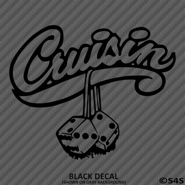 Cruisin Dice Classic Car/Truck Car Show Vinyl Decal - S4S Designs
