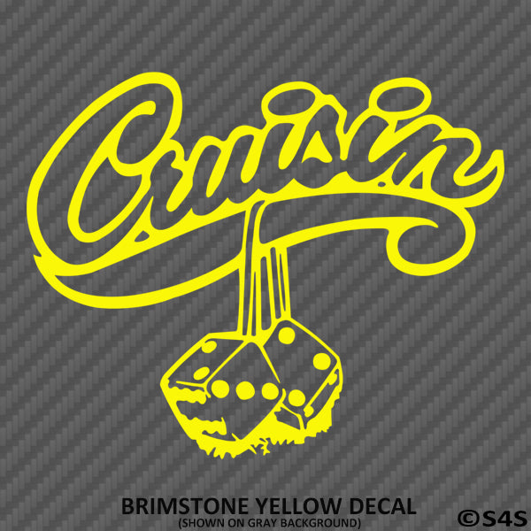 Cruisin Dice Classic Car/Truck Car Show Vinyl Decal - S4S Designs