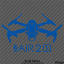 DJI Air 2S Drone Silhouette Vinyl Decal
