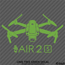 DJI Air 2S Drone Silhouette Vinyl Decal