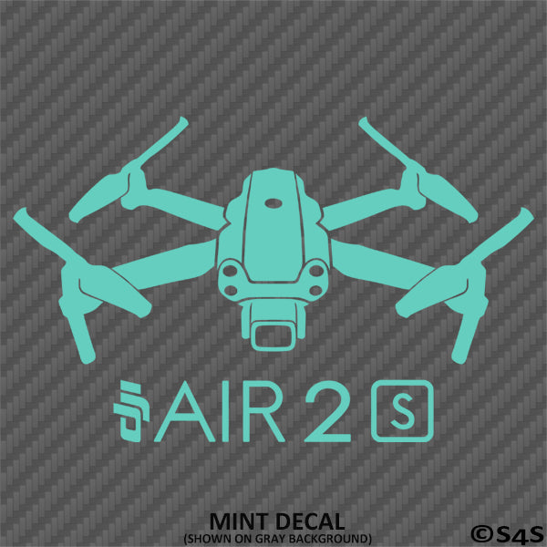 DJI Air 2S Drone Silhouette Vinyl Decal