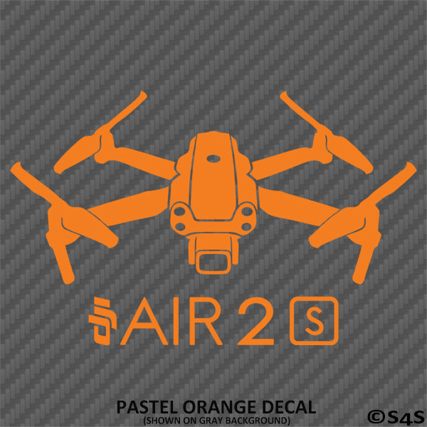 DJI Air 2S Drone Silhouette Vinyl Decal