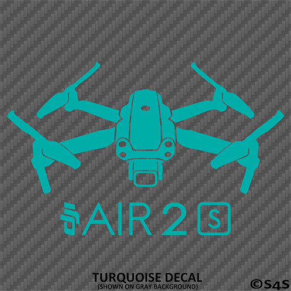 DJI Air 2S Drone Silhouette Vinyl Decal