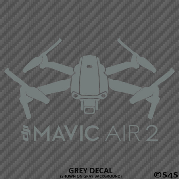 DJI Mavic Air 2 Drone Silhouette Vinyl Decal